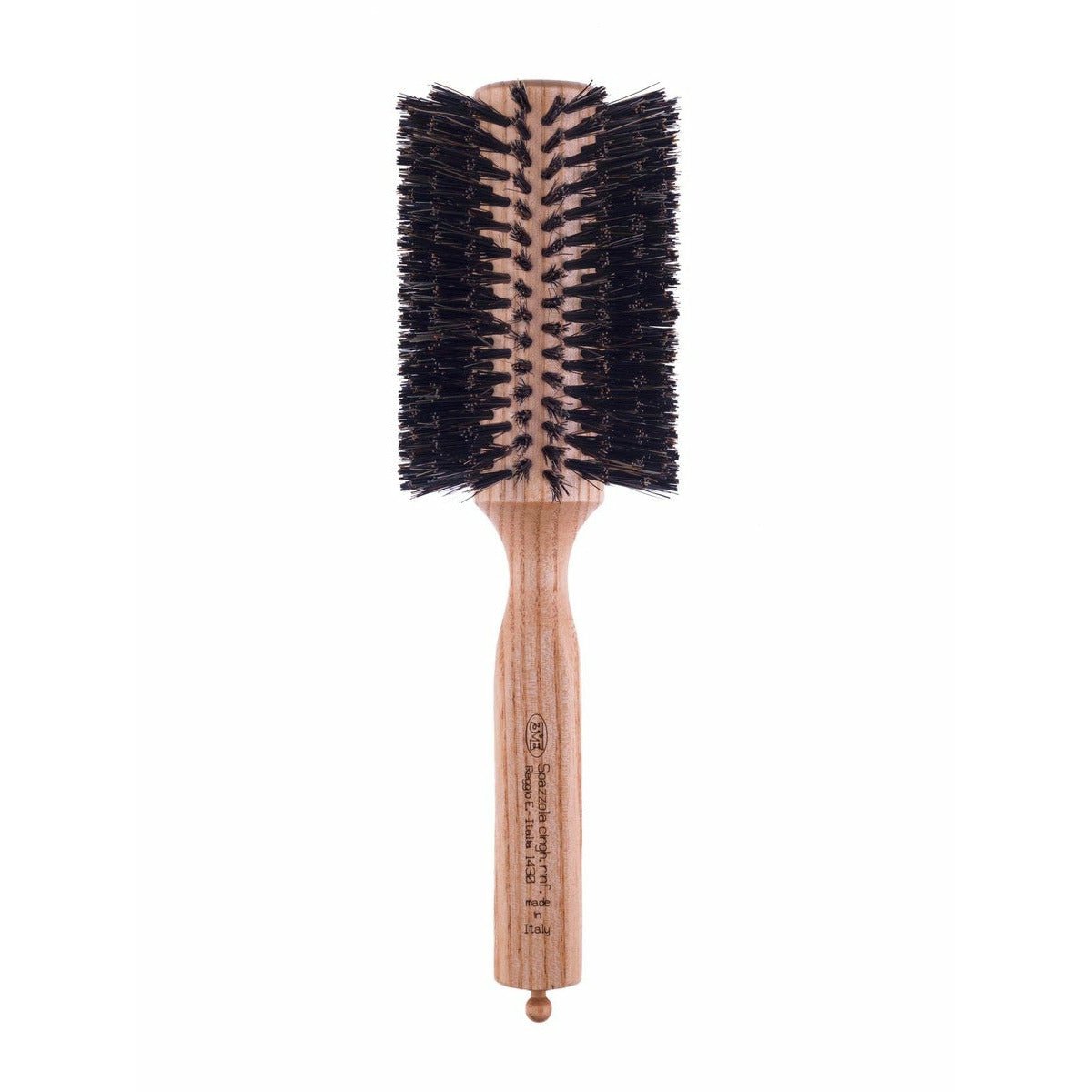 Large Round Boar Bristle Wood Hair Brush - Shopbeautytools
