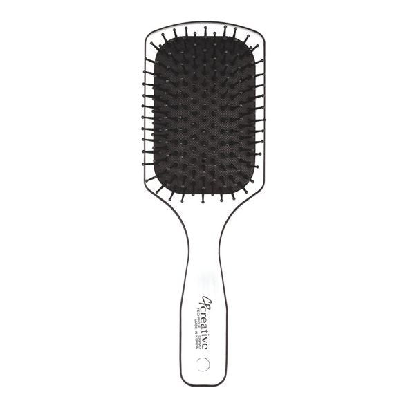 Silver Paddle Hair Brush - Shopbeautytools