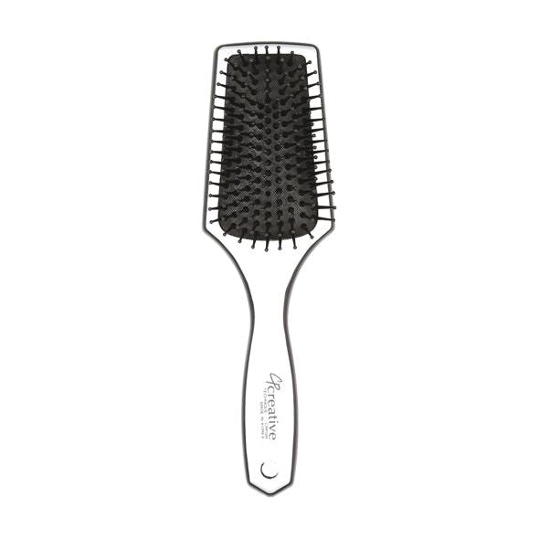 Silver Paddle Hair Brush - Shopbeautytools