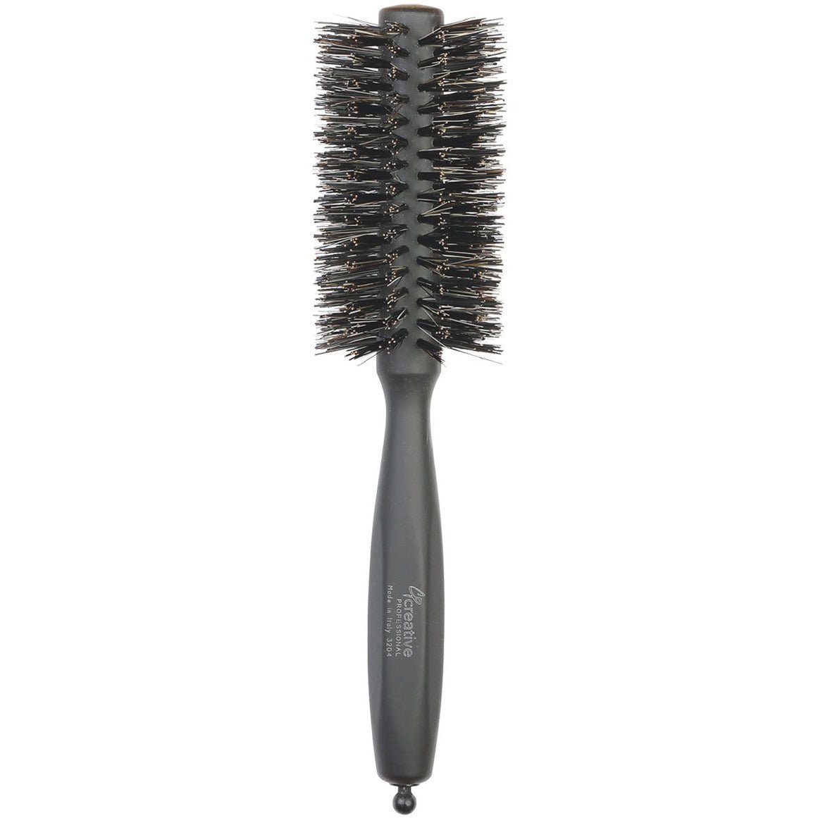 Firm Boar Bristle Round Boar Bristle Hair Brush | Made In Italy - Shopbeautytools