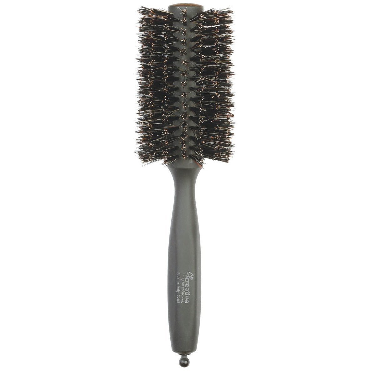 Firm Boar Bristle Round Boar Bristle Hair Brush | Made In Italy - Shopbeautytools
