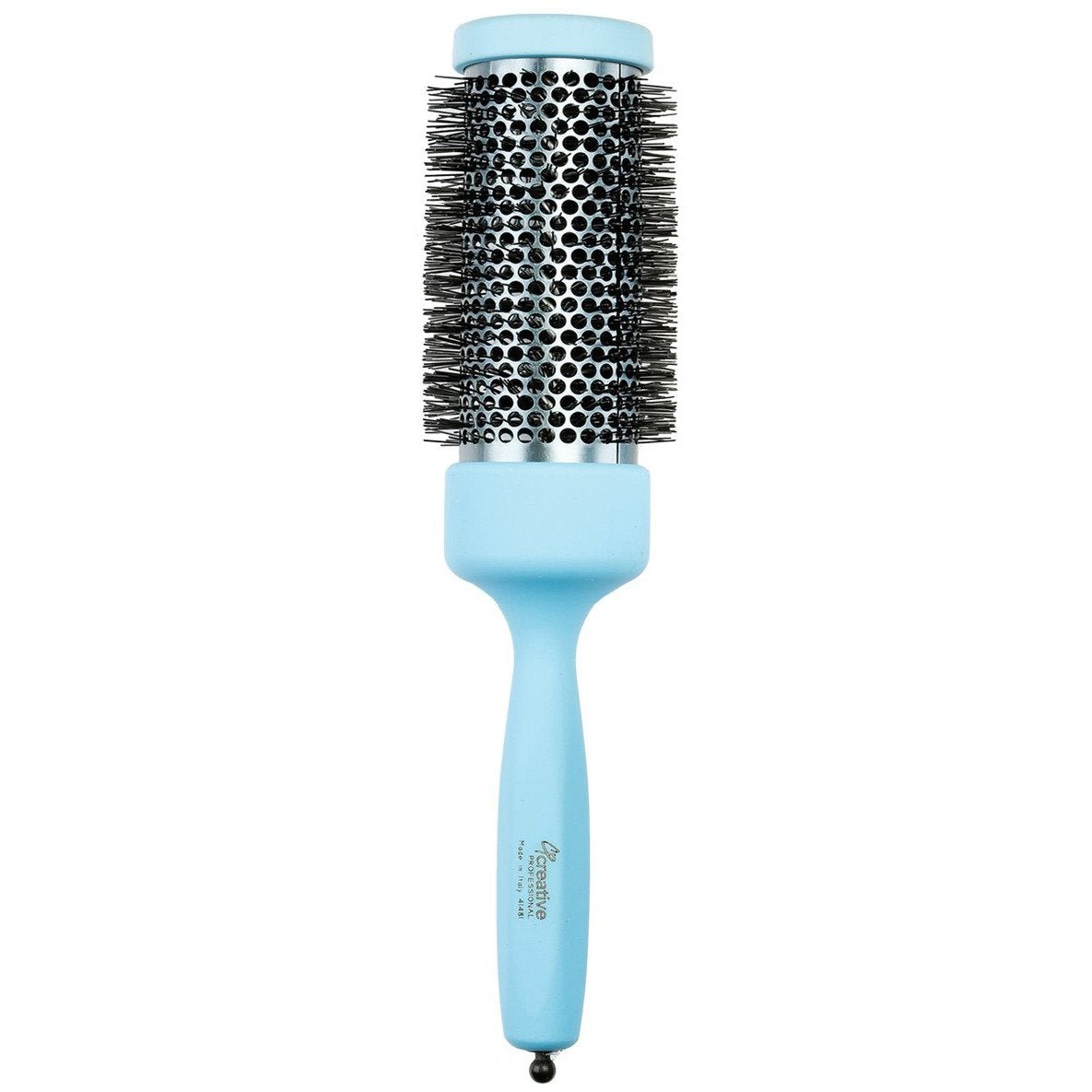 Titanium Round Hair Brush Azzurro | Made in Italy - Shopbeautytools