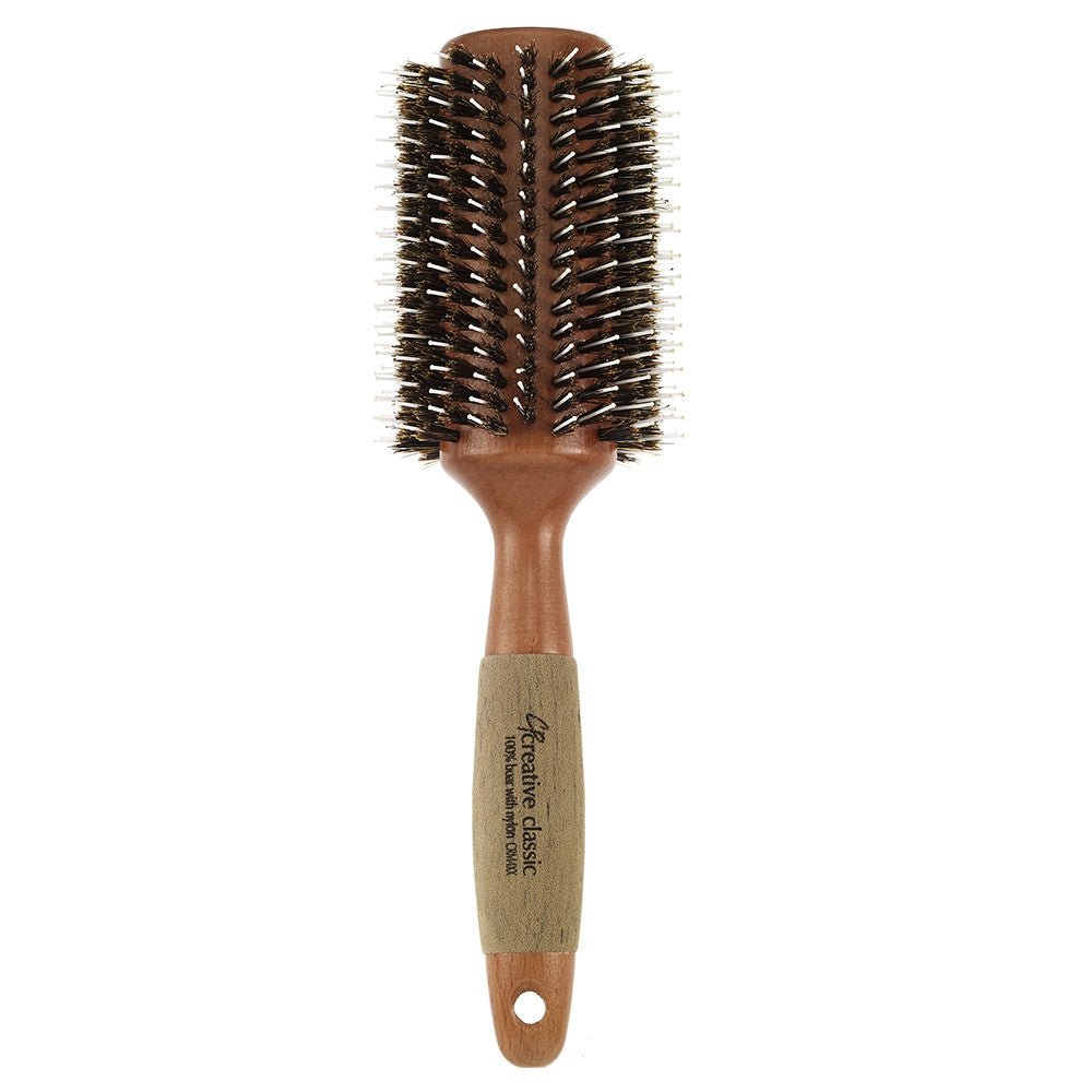 Hairbrush Classic Round Sustainable Wood - Shopbeautytools