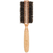 Eco - Friendly Birchwood and Cork Boar Bristle Round Hair Brush - Shopbeautytools
