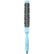 Long Round Barrel Titanium Hair Brush - 7.75"Azzuro| Made in Italy - Shopbeautytools