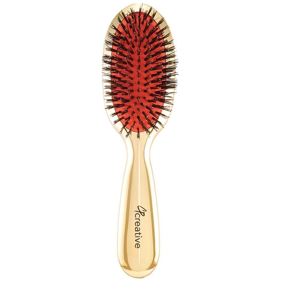 Gold Paddle Boar Bristle Hair Brushes - Shopbeautytools