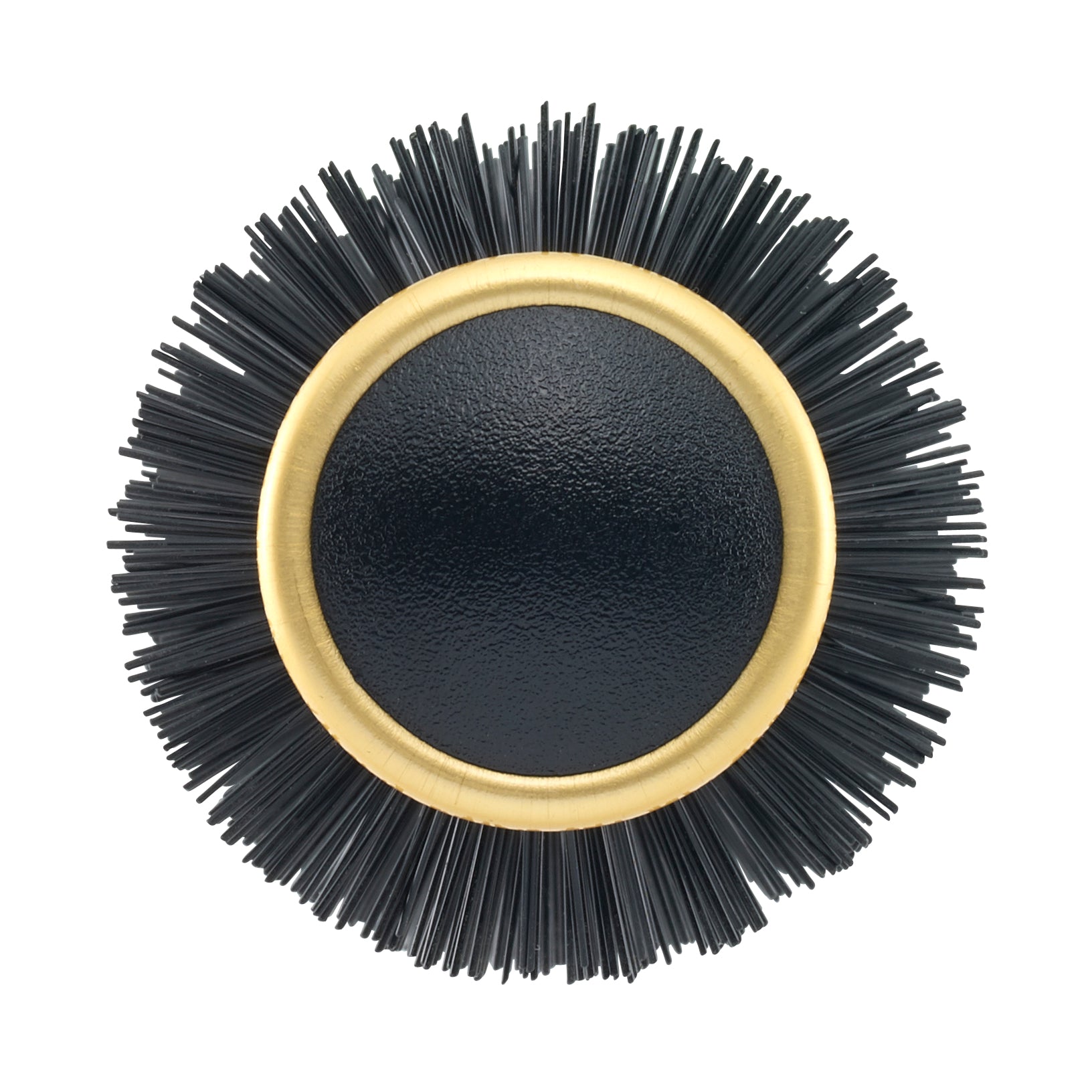 Gold Ceramic Nano Coating & Wavy Ion Bristle Hair Brush - 7.5 Long Barrel