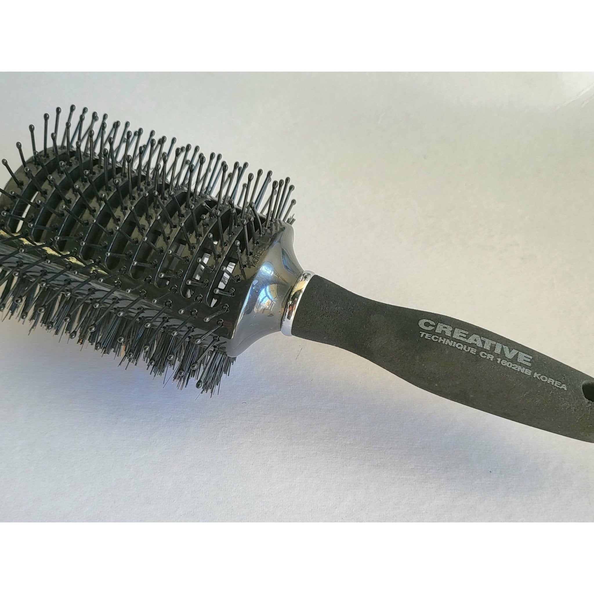 Reinforced Oval Vent Boar Bristle & Nylon Hair Brush - CR1602 MB - Shopbeautytools