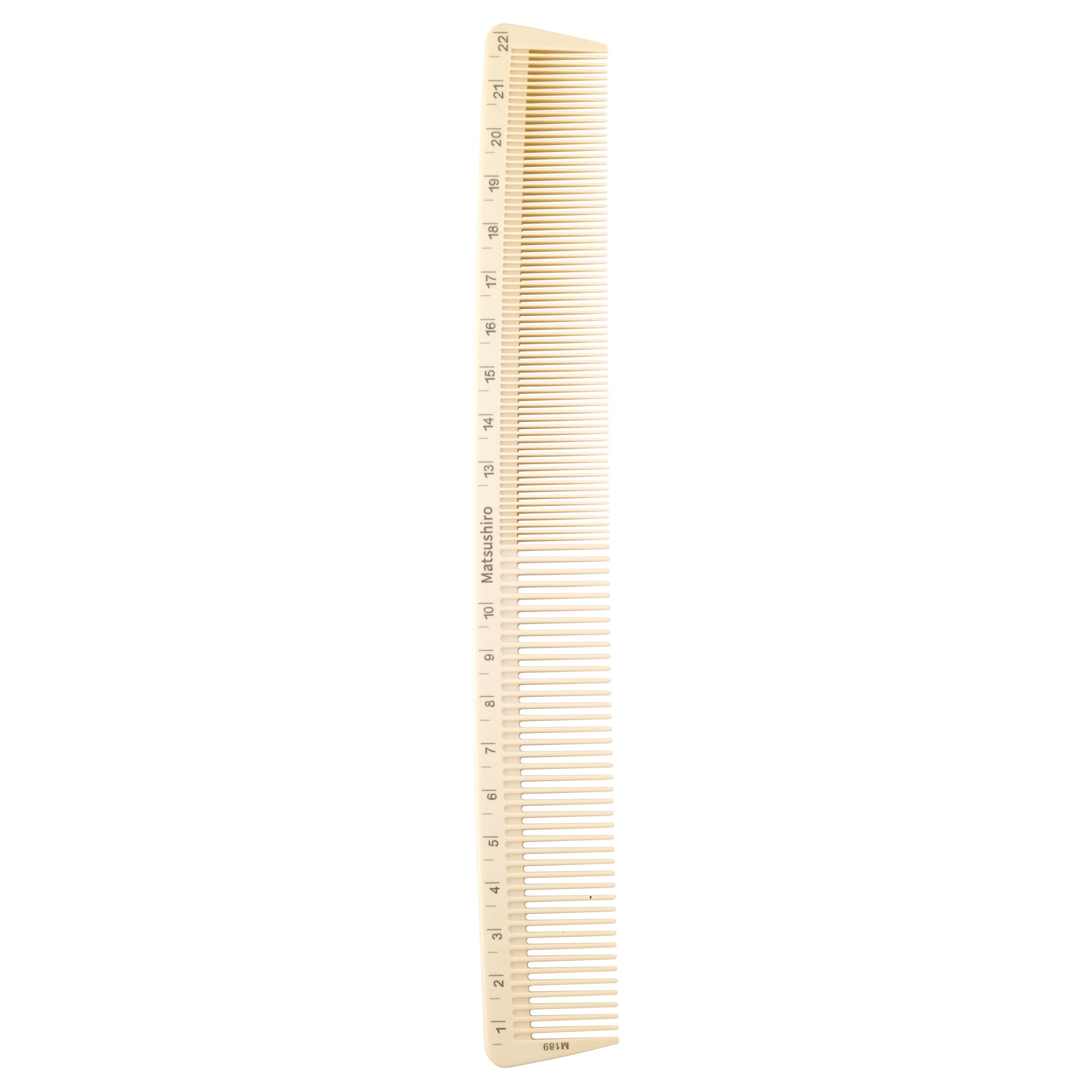 Carbon Comb - 9" long with Measurement Numbers on Both Sides.