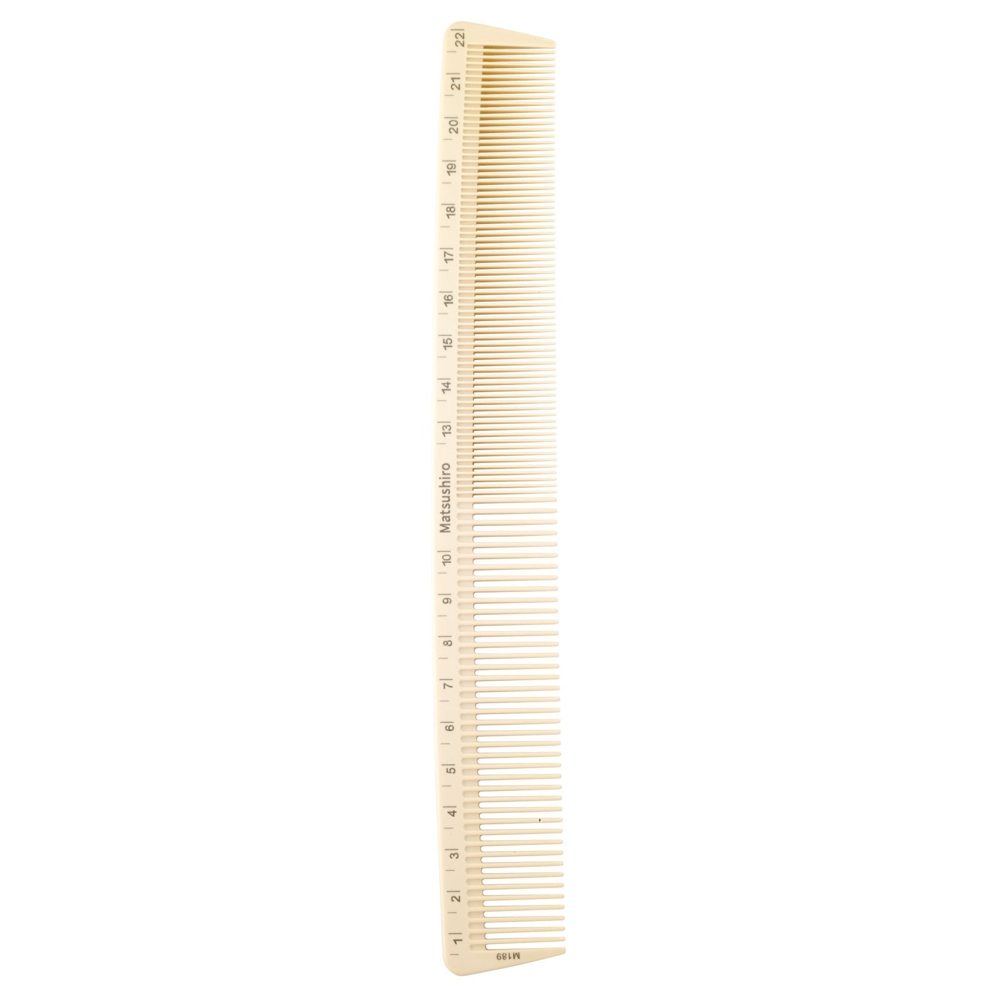 Carbon Comb - 9" long with Measurement Numbers on Both Sides. - Shopbeautytools
