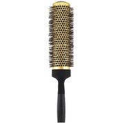 Gold Ceramic Nano Coating & Wavy Ion Bristle Hair Brush - 7.5 Long Barrel