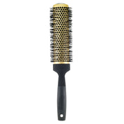 Gold Ceramic Nano Coating & Wavy Ion Bristle Hair Brush - 7.5 Long Barrel