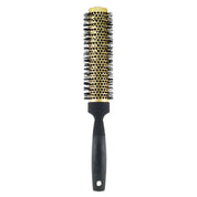 Gold Ceramic Nano Coating & Wavy Ion Bristle Hair Brush - 7.5 Long Barrel