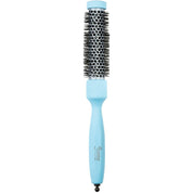 Italian Round Ceramic Thermal Hair Brush Azzurro blue