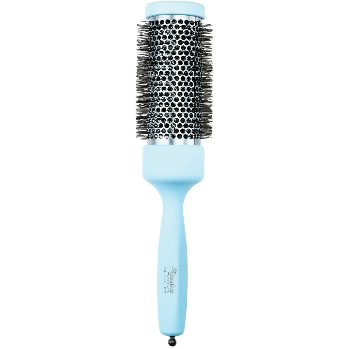 Italian Round  Ceramic Thermal Hair Brush Azzurro blue