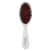 White Pocket Boar bristle Hairbrush