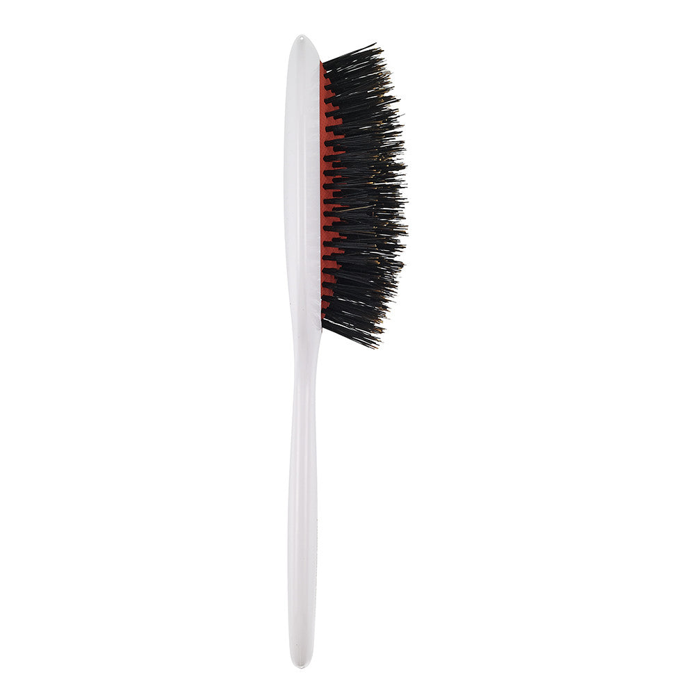 White Pocket Boar bristle Hairbrush