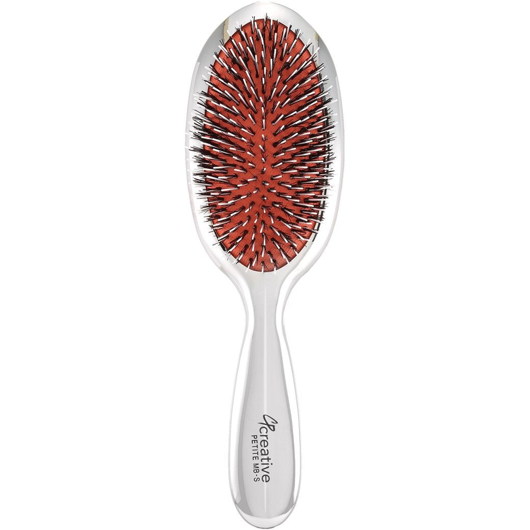 Classic Signature Silver Paddle Hair Brush (2 sizes and 2 bristle types)
