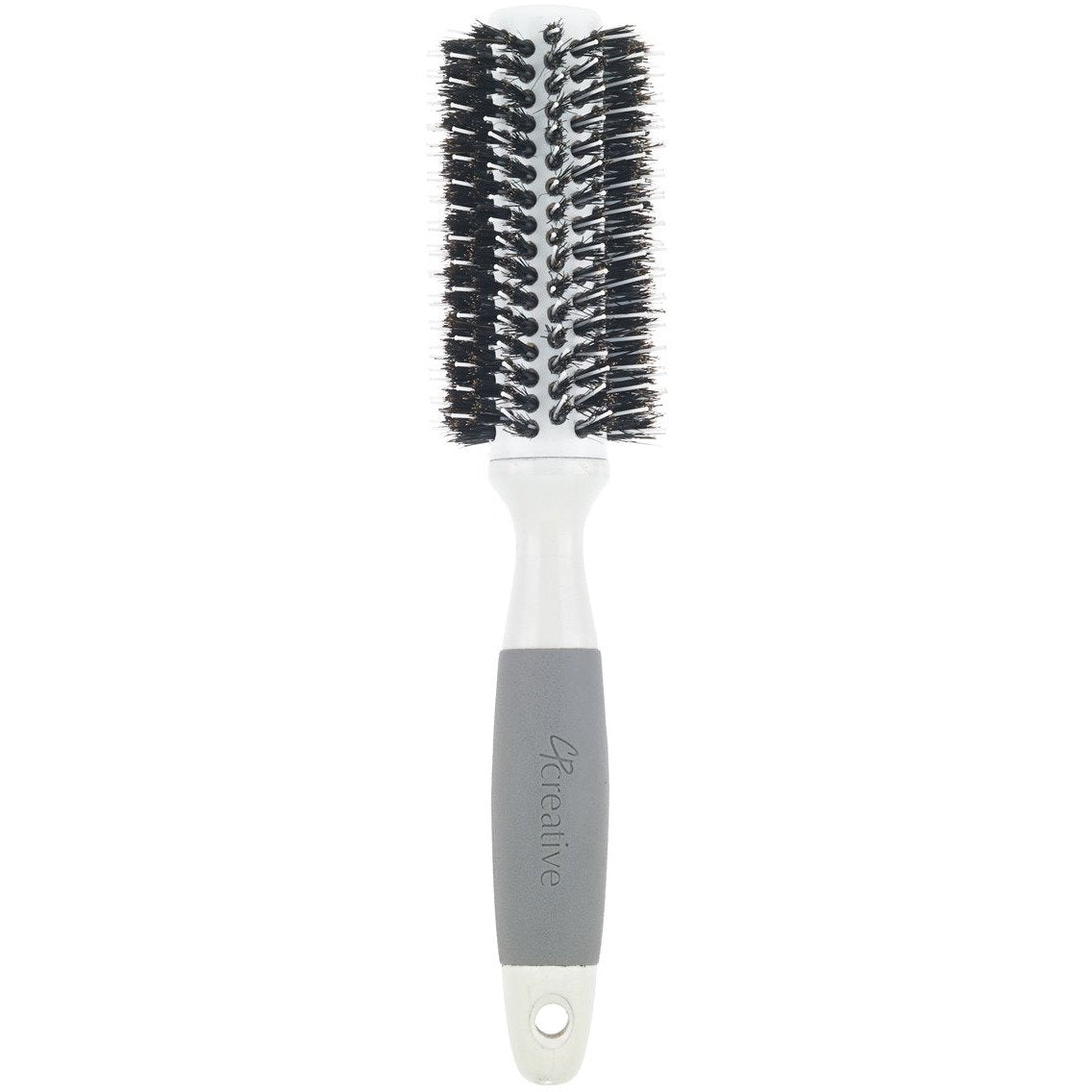 Solid Barrel Mixed Bristle Ceramic Round Hair Brush - Shopbeautytools