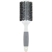 Solid Barrel Mixed Bristle Ceramic Round Hair Brush