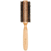 Eco-Friendly Birchwood and Cork Boar Bristle Round Hair Brush