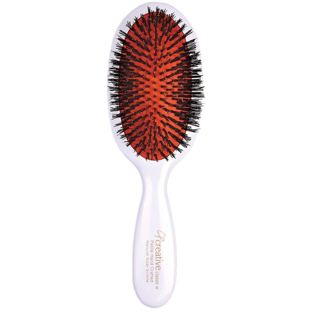 Brushes - Classic White Boar Bristle Paddle Hair Brush (3 Sizes)