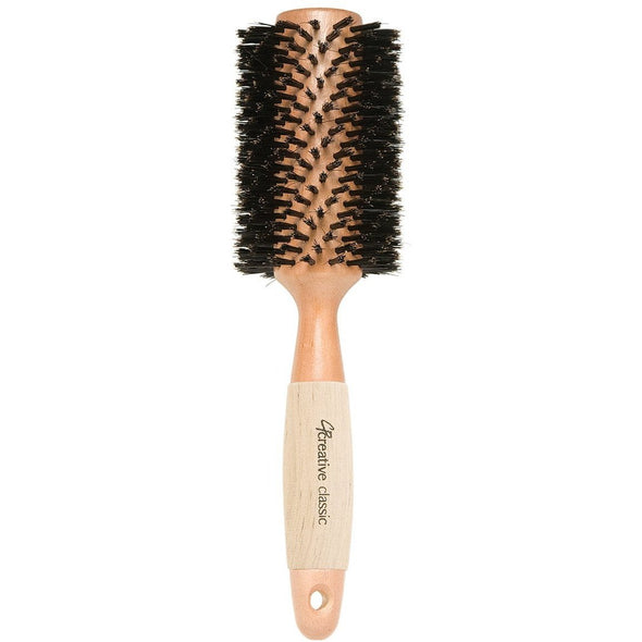 Brushes - Eco-Friendly Reinforced Boar Bristle Round Hair Brush For Thick Hair