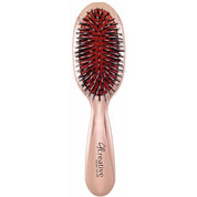 Brushes, Paddle, Classic, Boar Bristle, Mixed Bristle, Rose Gold, Travel - Classic Rose Gold Boar And Nylon Bristle Hair Brush