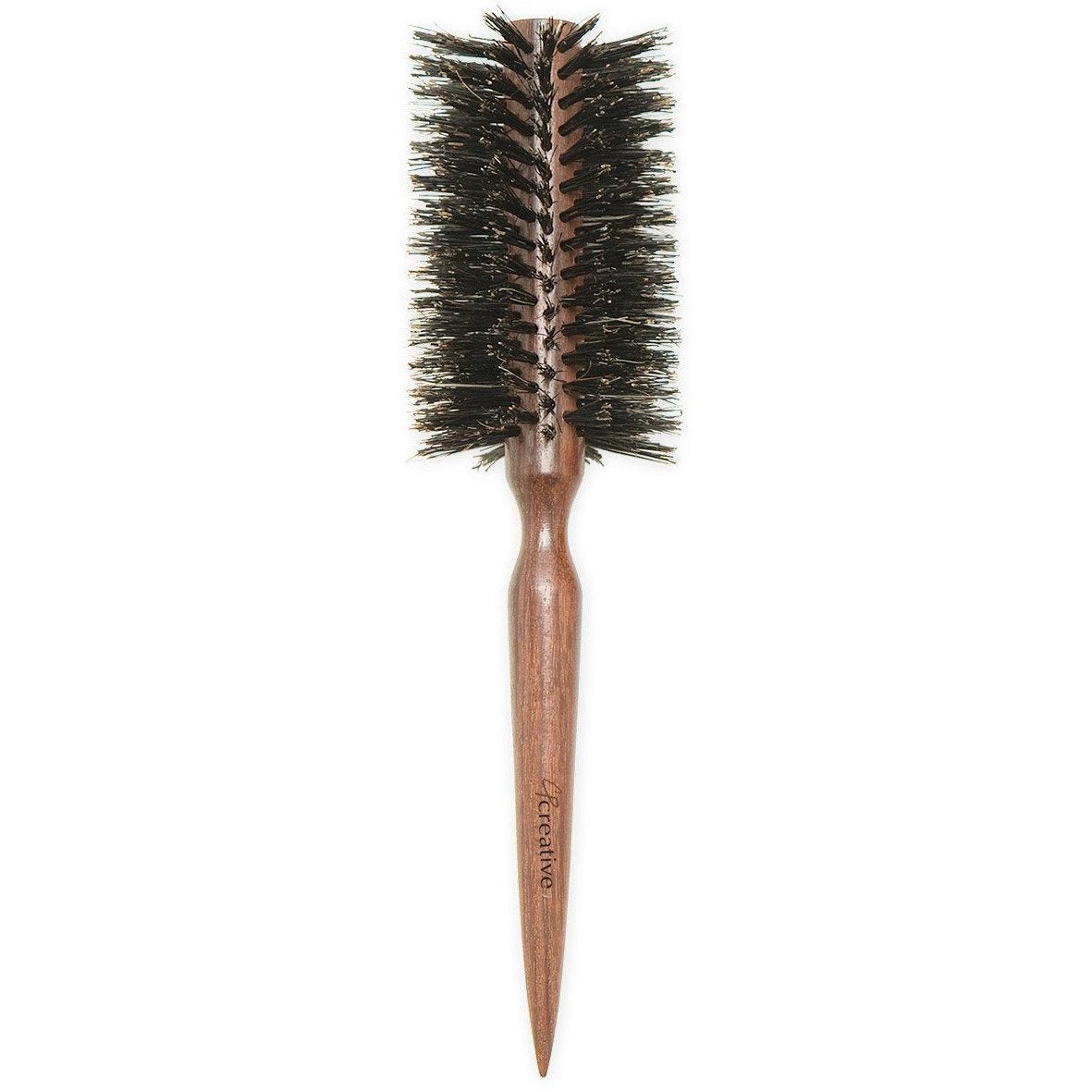 Brushes - Rosewood And Boar Bristle Round Hair Brush