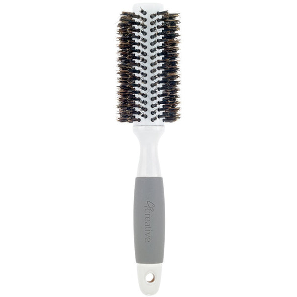 Brushes - Solid Barrel Ceramic Round Hair Brush For Thick Hair