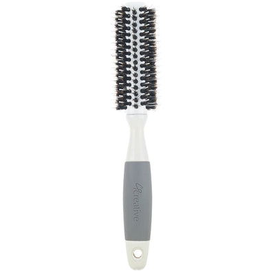 Brushes - Solid Barrel Mixed Bristle Round Hair Brush