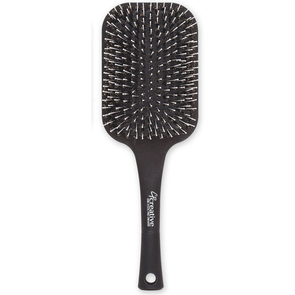 Brushes - Static Free Rectangular Mixed Bristle Paddle Hair Brush