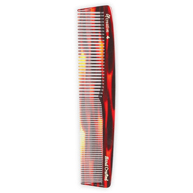 Combs - C4 Tortoise Comb With Medium And Fine Teeth (7.25 In)