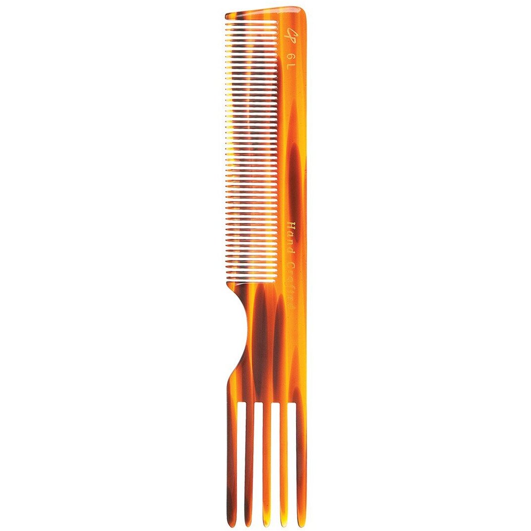 Combs - C6L Tortoise Teasing & Lifting Comb (7.5 In)