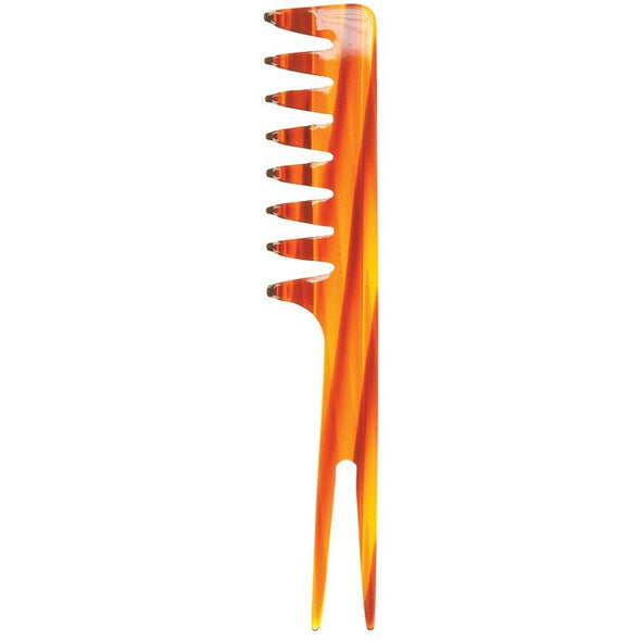 Combs - Tortoise 7.5 Inch Curve Lifting Comb For Curly Hair