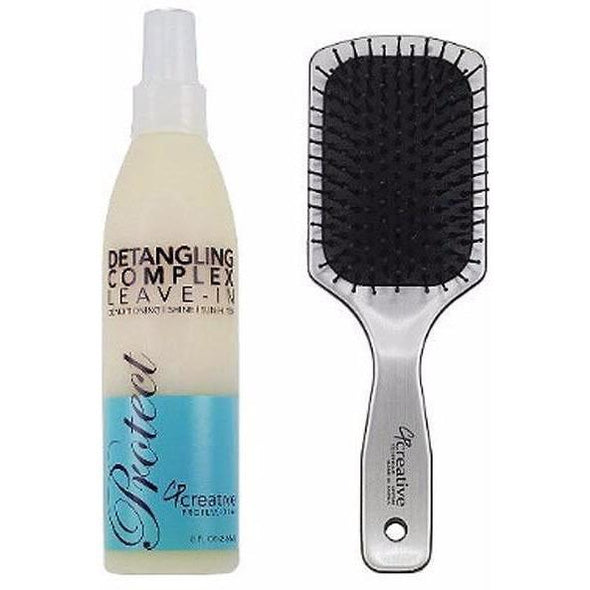 Hair Care - Paddle Hair Brush And Conditioner Set